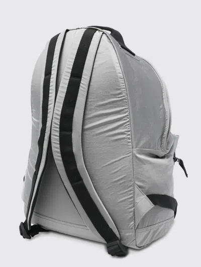 Stone Island Backpack Adjustable Straps Front Zip Pocket Handle In Gray