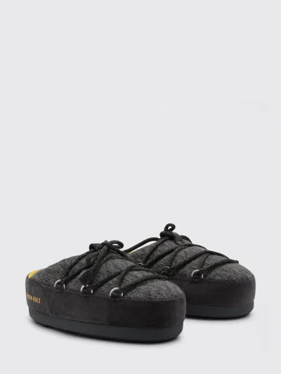 Moon Boot Evx Knit Flat Mules In Gray