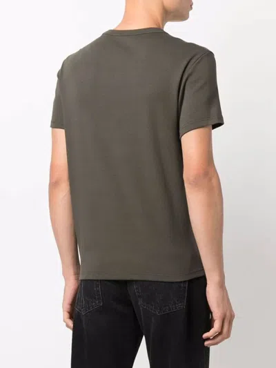 Tom Ford Crew Neck T-shirt Short Sleeves In Green