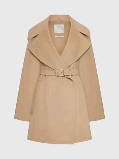 Sportmax Virgin Wool Coat In Neutral
