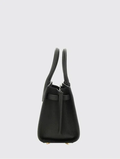 Ferragamo Structured Shoulder Bag Adjustable Strap In Black