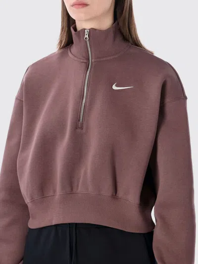 Nike Half-zip Sweatshirt In Brown