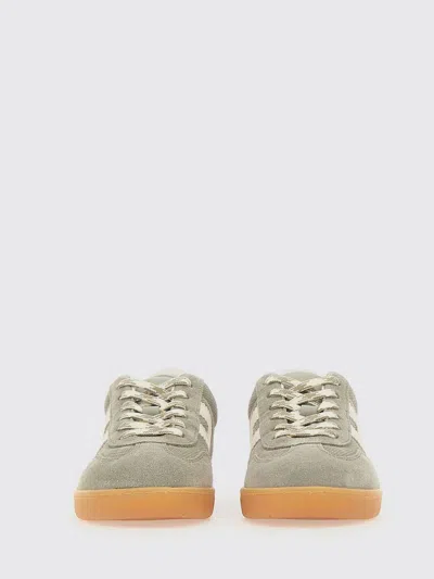 Hogan Neutrals Cool Side Stitched Logo Suede Sneakers In Multi
