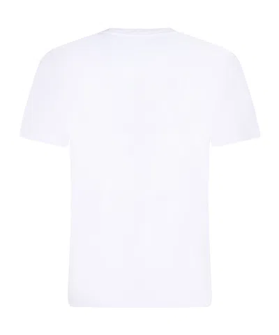 Zegna Slim-fit Logo-embroidered Cotton-jersey T-shirt In White