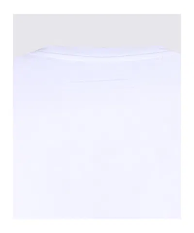 Zegna Slim-fit Logo-embroidered Cotton-jersey T-shirt In White