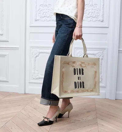 Dior Double-handle Shoulder Bag In Sand