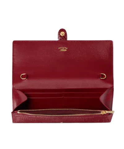 Gucci Jackie Python Wallet On Chain In Red