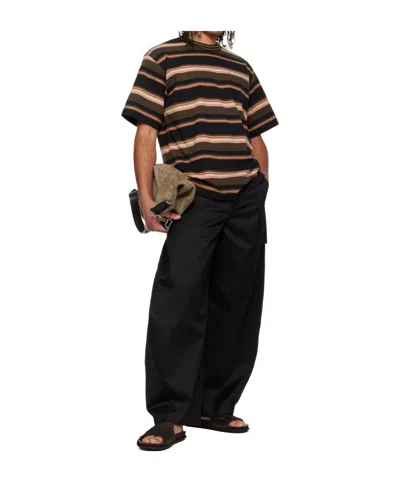 Sacai Multicolor Horizontal Stripe T-shirt In Multi