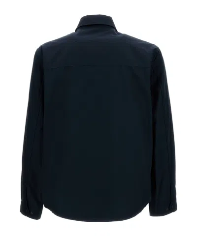 Woolrich Flap-pocket Collar Jacket In Blue