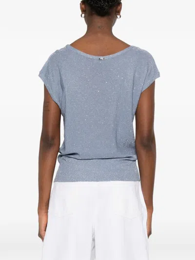 Herno Knit Blouse In Blue