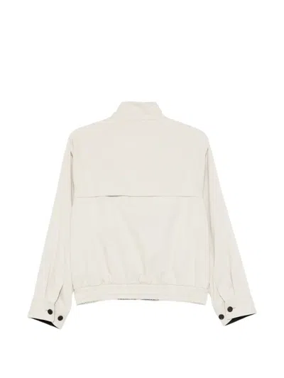 Dunst Cotton Blouson Jacket In White