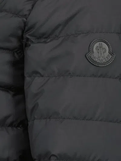Moncler Long-sleeved Down Jacket In Black
