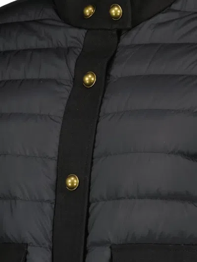Moncler Long-sleeved Down Jacket In Black