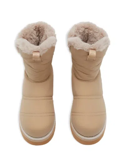 Odissi Rose Lined Elasticated Boot In Neutral