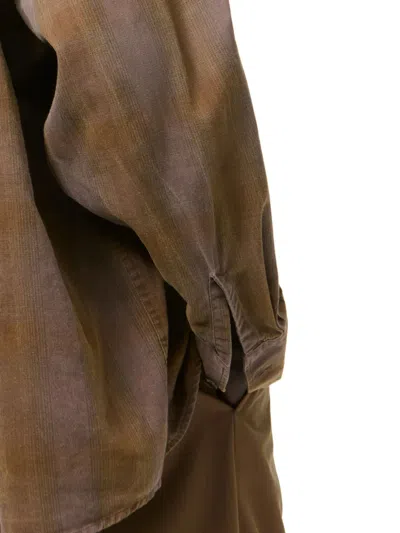 Our Legacy Mens Dakota Flannel Check Checked Relaxed-fit Cotton Shirt In Brown