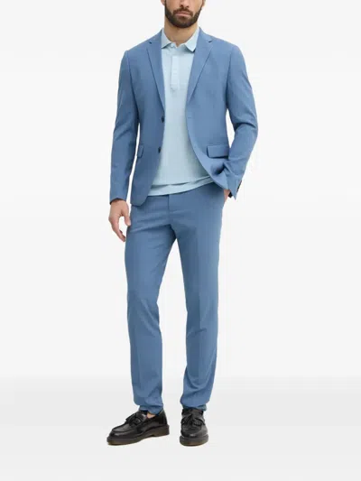 Lindberg Flap-pocket Suit In Blue