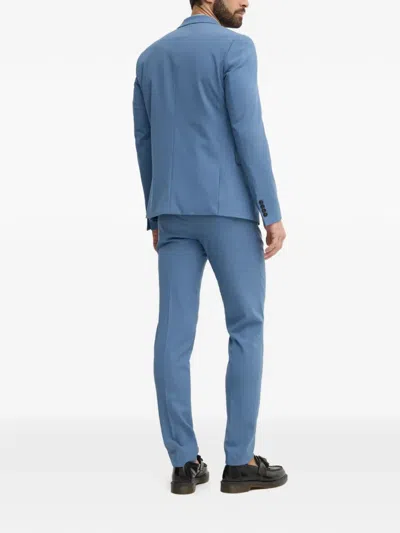 Lindberg Flap-pocket Suit In Blue