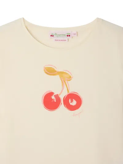 Bonpoint Aada Cherry-print T-shirt In Neutral
