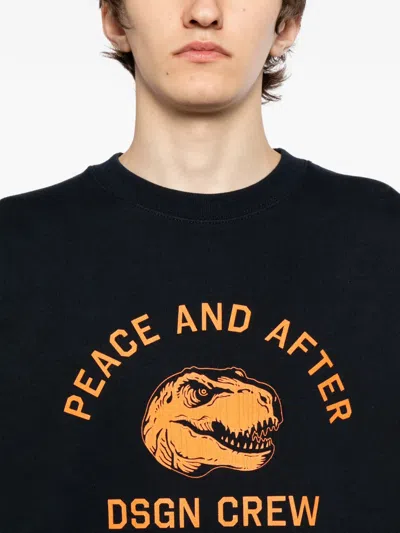 Peace And After T-rex Sweatshirt In Multi