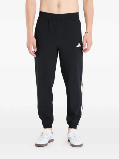 Adidas Originals Train Essentials 3-stripes Woven Track Pants In Black ...