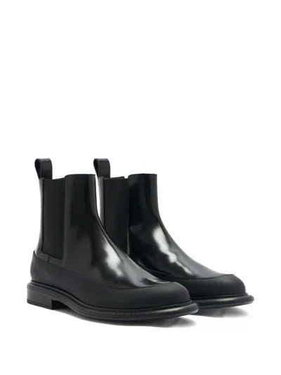 Givenchy Gent Chelsea Boots In Brushed Leather In Black