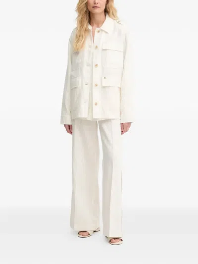 Mos Mosh Mmalfea Flap-pocket Jacket In White