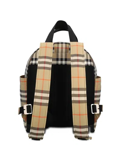 Burberry Checked-pattern Backpack In Brown