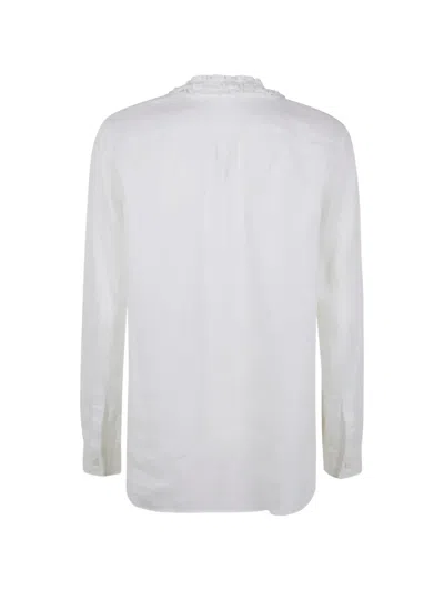 Aspesi Ruffled-collar Shirt In White