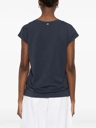 Herno Logo T-shirt In Blue