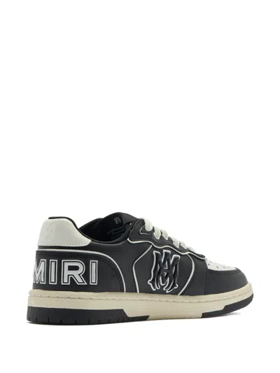 Amiri Vintage Leather Sneakers With Logo Details For Men In Black