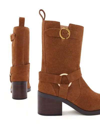 Odissi Hailey Harnessed Straps Boots In Multi