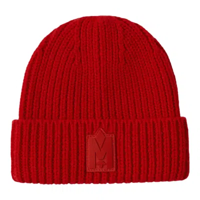 Mackage Jude-wz Cuffed Knit Hat In Red