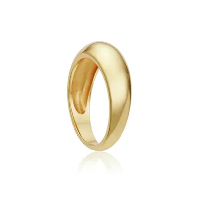 Lily & Roo Gold Plain Dome Ring