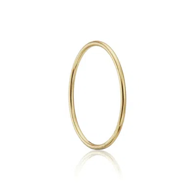 Lily & Roo Gold Thin Plain Stacking Ring In Gold