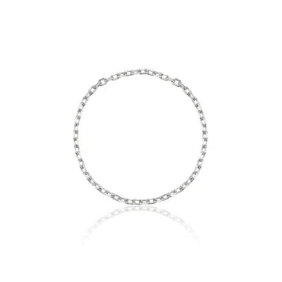 Lily & Roo Solid White Gold Chain Ring