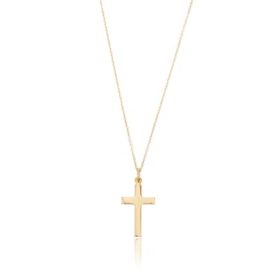 Lily & Roo Solid Gold Cross Pendant Necklace