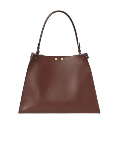 Fendi Brown Way Medium Shoulder Bag In Brown