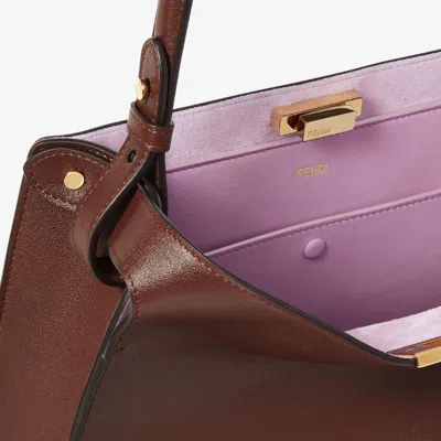 Fendi Brown Way Medium Shoulder Bag In Brown