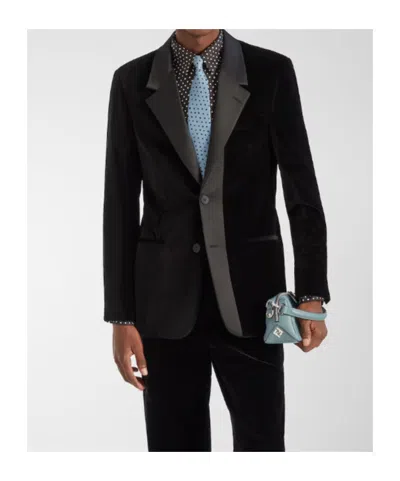 Fendi Tie Light Blue Silk Tie In Blue