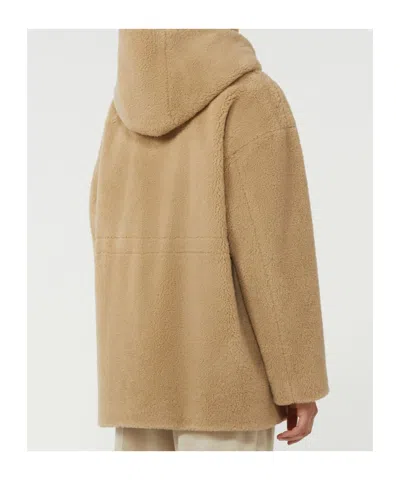 Weekend Max Mara Wool Coat In Brown