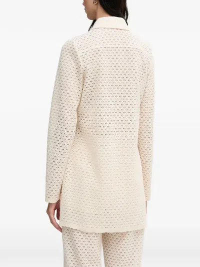 Marc Aurel Pierced Button Shirt In Neutral