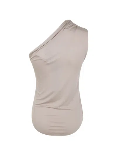 Thom Krom One-shoulder Top In Neutral
