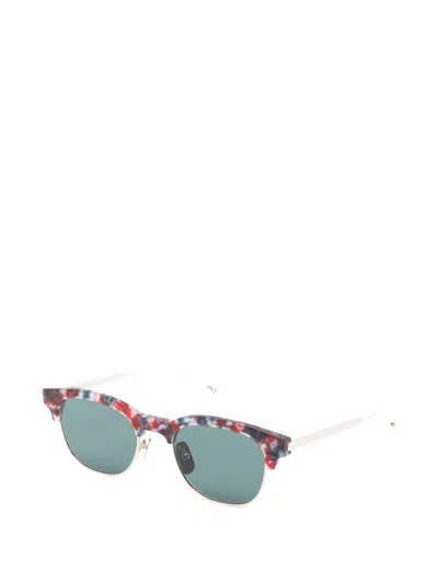 Thom Browne Patterned Browline Sunglasses In Multi