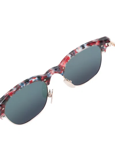 Thom Browne Patterned Browline Sunglasses In Multi