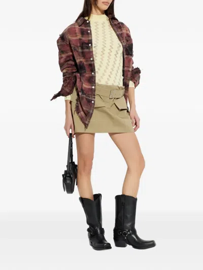 Iro Aliona Zigzag-pattern Top In Yellow