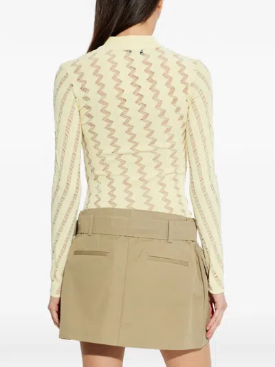 Iro Aliona Zigzag-pattern Top In Yellow
