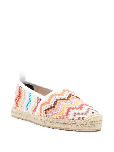 Missoni Chevron-pattern Espadrilles In Multi