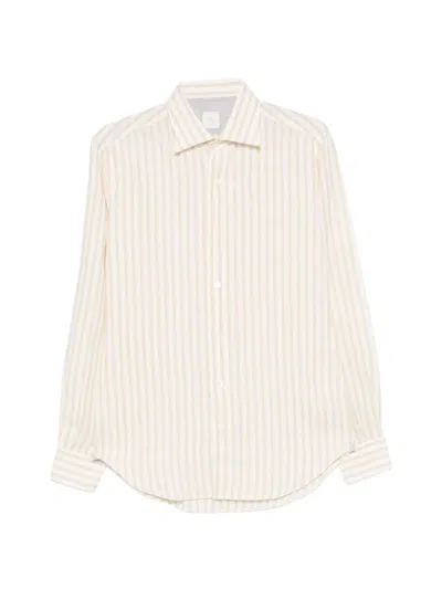 Eleventy Striped-pattern Shirt In Neutral
