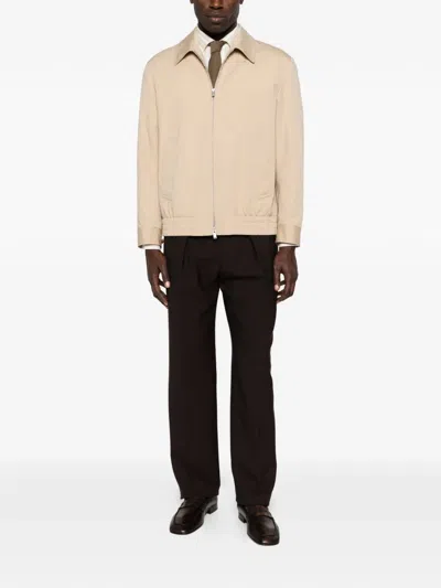 Eleventy Striped-pattern Shirt In Neutral