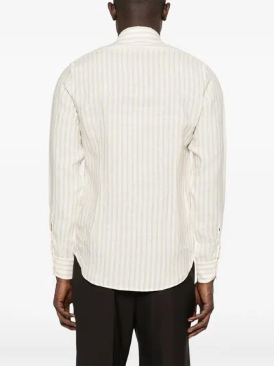 Eleventy Striped-pattern Shirt In Neutral